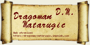 Dragoman Matarugić vizit kartica